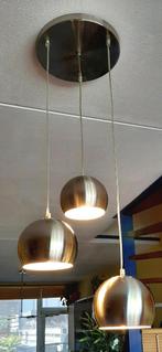 Plafondlamp met 3 Space Age Design bollen - Metaal, Huis en Inrichting, Ophalen of Verzenden, Zo goed als nieuw, Metaal, Space Age