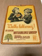 Aangeboden : Oud Blikken Reclamebord van Siroop.1939., Verzamelen, Merken en Reclamevoorwerpen, Reclamebord, Ophalen of Verzenden