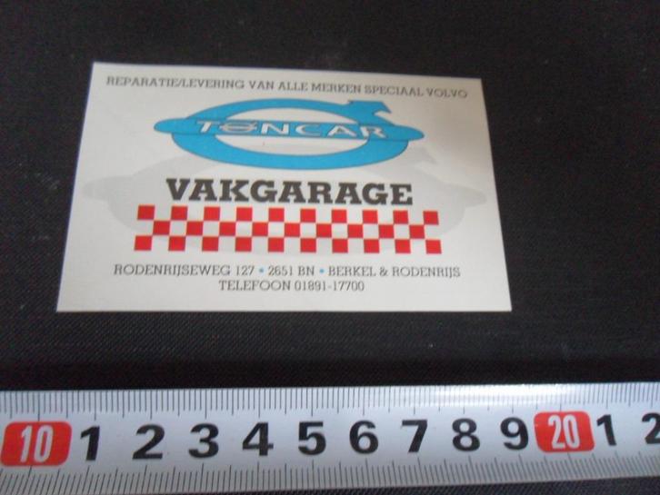 sticker berkel en rodenrijs TONCAR vakgarage volvo ea merken, Verzamelen, Stickers, Zo goed als nieuw, Ophalen
