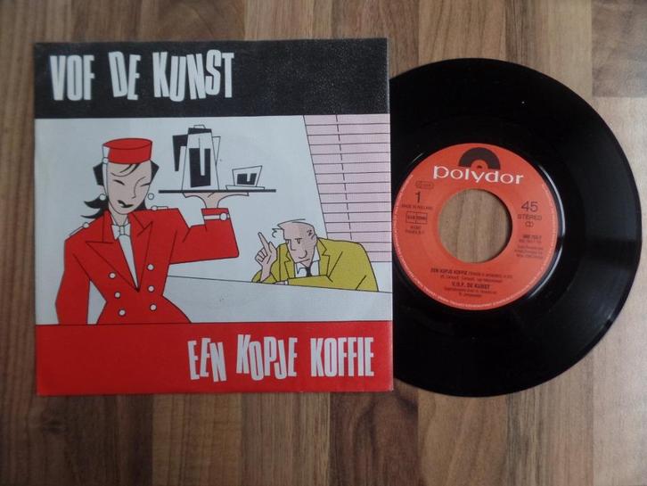 single  VOF De Kunst - Een Kopje Koffie, Cd's en Dvd's, Vinyl Singles, Gebruikt, Single, Nederlandstalig, 7 inch, Ophalen of Verzenden