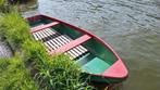 Verzinkt stalen roeiboot + roeispanen + hardhouten vlonders, Watersport en Boten, Ophalen, Gebruikt
