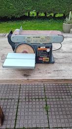 Huvema Bandschuurmachine met afslijpschijf Gewicht 16 Kg., Doe-het-zelf en Verbouw, Gereedschap | Schuurmachines, Ophalen, Gebruikt