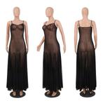 Doorzichtige zwarte jurk jurkje doorschijnende 34 36 38 40, Kleding | Dames, Maat 38/40 (M), Verzenden, Zwart, Nieuw