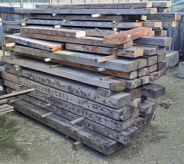 houten balk, Doe-het-zelf en Verbouw, Hout en Planken, Gebruikt, Balk, Overige houtsoorten, 250 tot 300 cm, 50 mm of meer, Ophalen