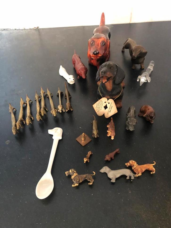 23 Tekkels van divers materiaal., Verzamelen, Speelgoed, Gebruikt, Ophalen of Verzenden