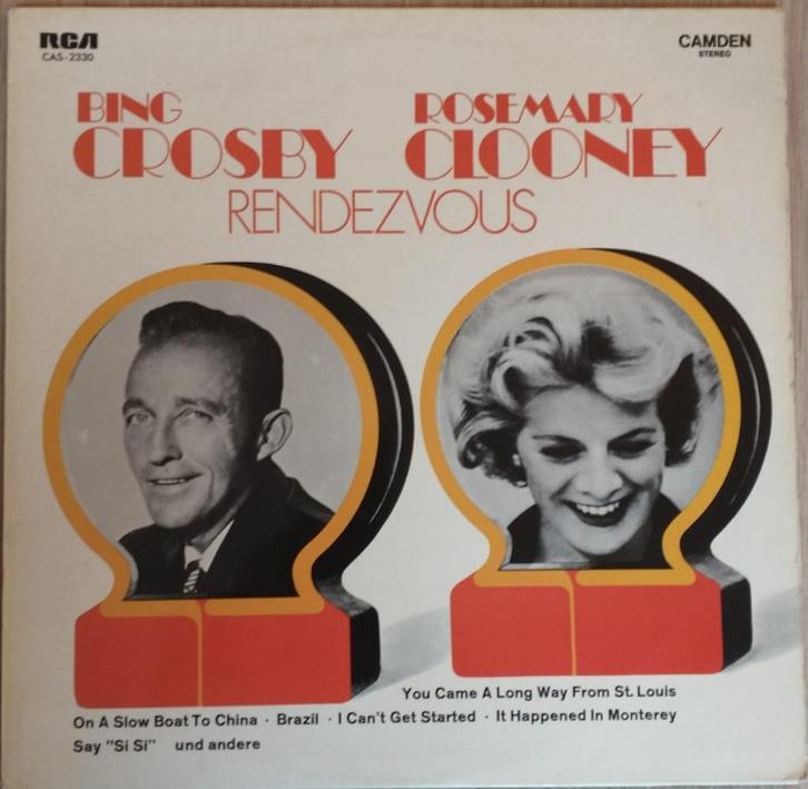 Rosemary Clooney & Bing Crosby lp - Rendezvous, Cd's en Dvd's, Vinyl | Jazz en Blues, Gebruikt, Jazz, 1960 tot 1980, 12 inch, Ophalen of Verzenden