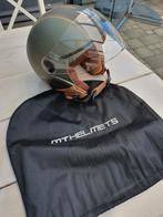MT Helm Street S (55-56) Entire mat groen / bruin, Ophalen, Zo goed als nieuw, Small, MT HELMETS(goedgekeurd voor brommers/scooters )