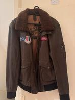 Leren jas met afneembare kraag, Ophalen of Verzenden, Zo goed als nieuw, Maat 52/54 (L), Bruin