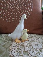 Vintage Beeldje Eend met Kuiken ** Mimosa **, Ophalen of Verzenden, Zo goed als nieuw, Dier