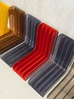 Vintage platenbakken 9x jaren 70 retro LP houder prijs ps, Ophalen, Gebruikt, Divers, Nvt