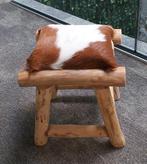 Hocker compleet met 2 krukjes.(NIEUWSTAAT!!, Ophalen, Minder dan 50 cm, Hout, Alle