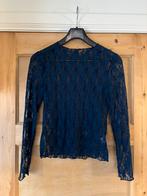 Blauwe Kanten Top - Maat M, Ophalen of Verzenden, Zo goed als nieuw, Maat 38/40 (M), Blauw