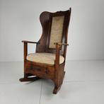 19e-eeuwse Engelse Lammerstoel – Bekleed, Ophalen