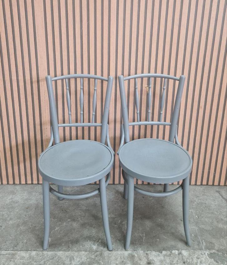 4 x houten cafestoelen bistro cafe stoelen Bentwood Thonet, Huis en Inrichting, Stoelen, Zo goed als nieuw, Vijf, Zes of meer stoelen