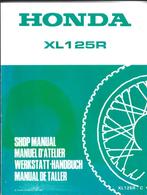 Honda XL125 R supplement shop manual (3130z) motor, Ophalen of Verzenden, Honda