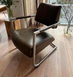 Xooon fauteuils 2 stuks izgs olijfgroen leder design, Huis en Inrichting, Fauteuils, Ophalen, Zo goed als nieuw, 50 tot 75 cm