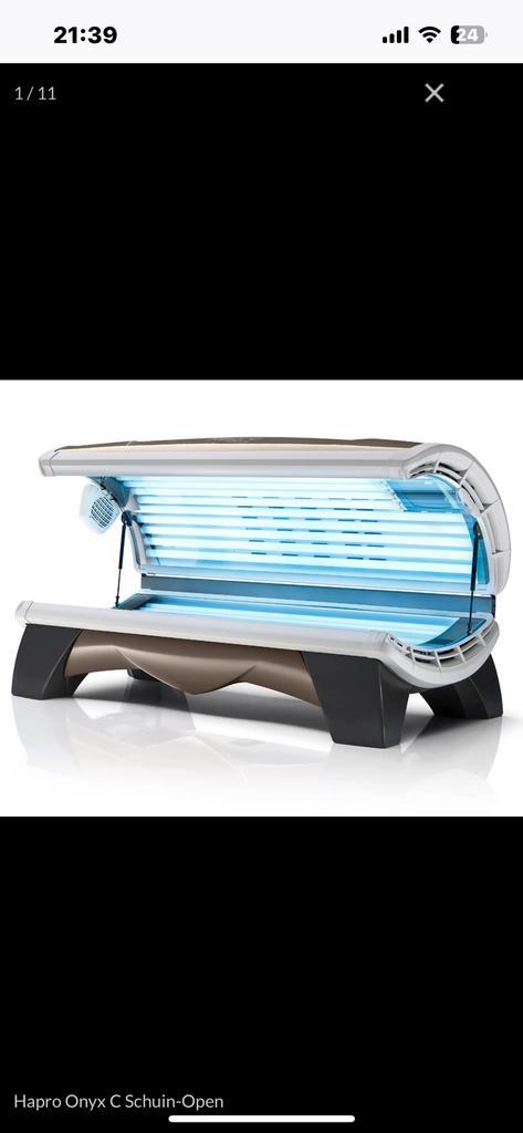 Hapro onyx 26/1 C zonnebank, Witgoed en Apparatuur, Zonnebanken en Gezichtsbruiners, Zo goed als nieuw, Zonnebank dubbelzijdig