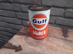 Gulf multi G olieblik., Verzamelen, Ophalen of Verzenden, Gebruikt