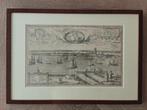 Antieke gravure met aanzicht van Dordrecht uit 1580, Antiek en Kunst, Kunst | Etsen en Gravures, Ophalen