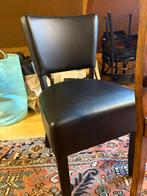 4 stoelen zwart Sky, Huis en Inrichting, Ophalen, Zo goed als nieuw, Zwart