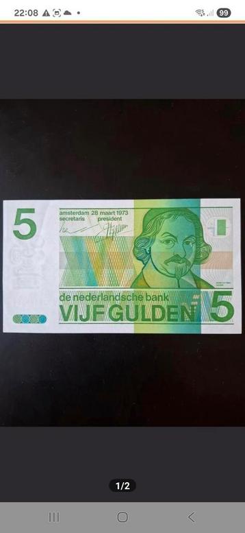 5 Gulden 1973 in een nog erg mooie kwaliteit.  beschikbaar voor biedingen