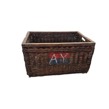 Oude Franse rieten Champagne flessenmand, 1e helft 1900 beschikbaar voor biedingen