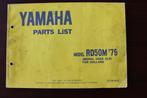 Yamaha RD50M 1997 parts list RD 50 M, Gebruikt, Ophalen of Verzenden