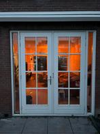 Hardhouten tuindeuren, Doe-het-zelf en Verbouw, Kozijnen en Schuifpuien, Deurkozijn, Zo goed als nieuw, 150 tot 225 cm, Hout