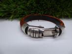 Leren Buddha to Buddha Armband, Leer, Bruin, Zo goed als nieuw, Verzenden