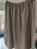 Beige verduisterings overgordijn met werkje erin, nieuw!, Beige, Nieuw, 150 tot 200 cm, 50 tot 100 cm