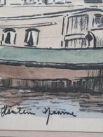 Haarlem litho Spaarne met kerk, Antiek en Kunst, Verzenden
