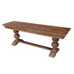Retro Kloosterbank Vintage Look Kerkbank Houten Bank Hout, Minder dan 50 cm, Info@dehanzeherten.nl, Antiek, Vintage, Retro, Ophalen of Verzenden