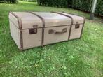 Prachtige grote oude hutkoffer met houten banden, Huis en Inrichting, Ophalen of Verzenden