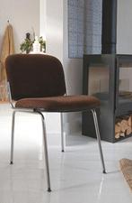 Vintage Buisframe Stoel _ Brown Rib,, Ophalen, Bruin, Metaal, Gispen