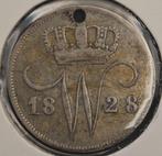 10 Cent 1828U, Postzegels en Munten, Munten | Nederland, Zilver, Ophalen of Verzenden, 10 cent, Koningin Wilhelmina