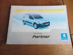 Instructieboek Peugeot Partner bestelauto 2008 incl. audio, Auto diversen, Handleidingen en Instructieboekjes, Ophalen of Verzenden