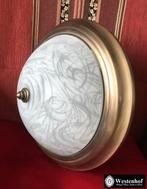 Klassiek plafondlamp vintage plafonniere messing goud brons