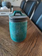 Handgemaakte pot met lazuurblauw glazuur, Ophalen of Verzenden