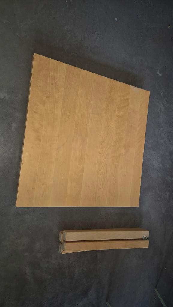 Ikea Uitschuiftafel, hout, 90x90/168,5 cm, Huis en Inrichting, Tafels | Eettafels, 50 tot 100 cm, 100 tot 150 cm, Rechthoekig