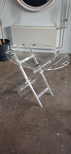 Frans lucite  butlertray 1970 klein balkon. Folding table, Ophalen