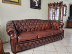 Chesterfield drie twee en een zit, Ophalen, Gebruikt, 75 tot 100 cm
