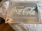 Coca cola spiegel, Huis en Inrichting, Woonaccessoires | Spiegels, Ophalen, Zo goed als nieuw, Minder dan 100 cm, Rechthoekig