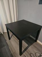 Ikea uitschuiftafel zwart/bruin - 90x90/168x90 cm, Gebruikt, Vierkant, 75 cm of meer, Modern