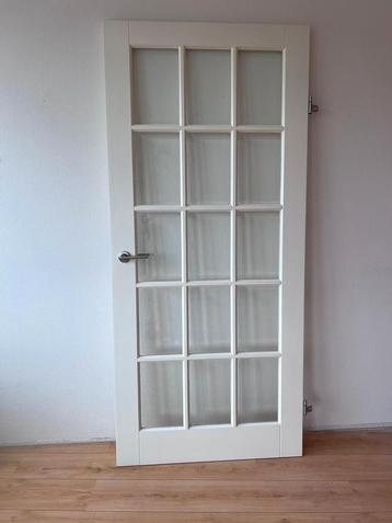 Opdekdeur met glas - 93x211cm beschikbaar voor biedingen