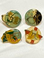 Vintage ISAL Paris Speldjes Set brillen vakantie, Ophalen of Verzenden, Gebruikt, Overige onderwerpen, Speldje of Pin