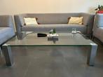 Salontafel (glazen), Huis en Inrichting, Ophalen, Vierkant, 50 tot 100 cm, Minder dan 50 cm