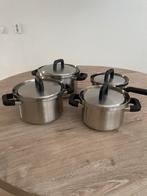 BK Flow Cool Pannenset RVS - 4 Delig, Ophalen of Verzenden, Gebruikt, Rvs, Pannenset
