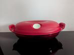 Tupperware magnetron schaal rood, micropop 1,1L, Ophalen of Verzenden, Zo goed als nieuw, Rood, Schaal