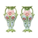 Franse Art Nouveau Vazen Majolica Aardewerk ca1900, Ophalen of Verzenden