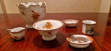 Herend (Hongarije) bloempot en servies onderdelen beschikbaar voor biedingen